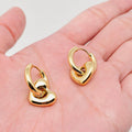 Justin Heart Hoop Earrings