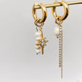 Celestial Pearl Drop Earrings