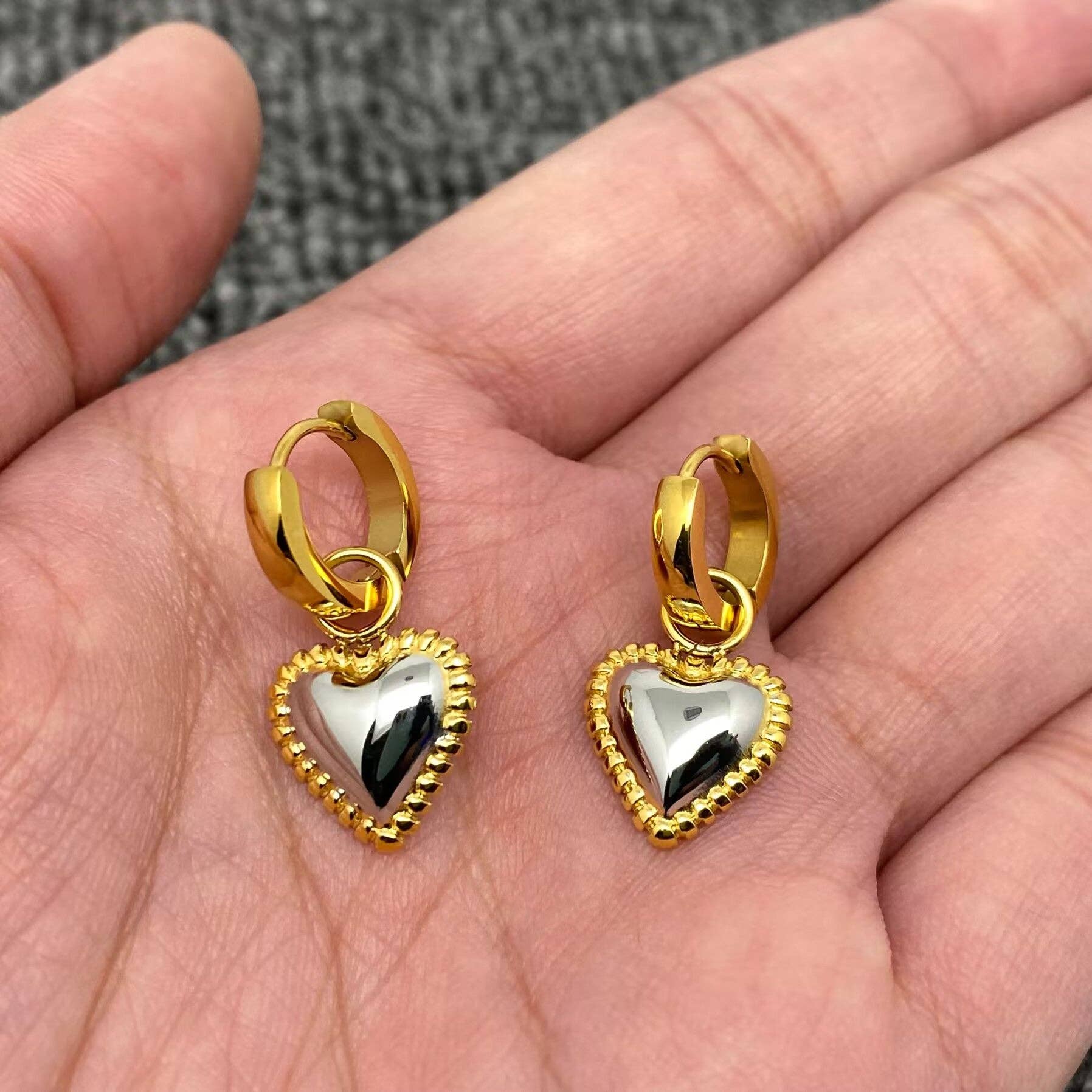 Sabrina Two Tone Earrings