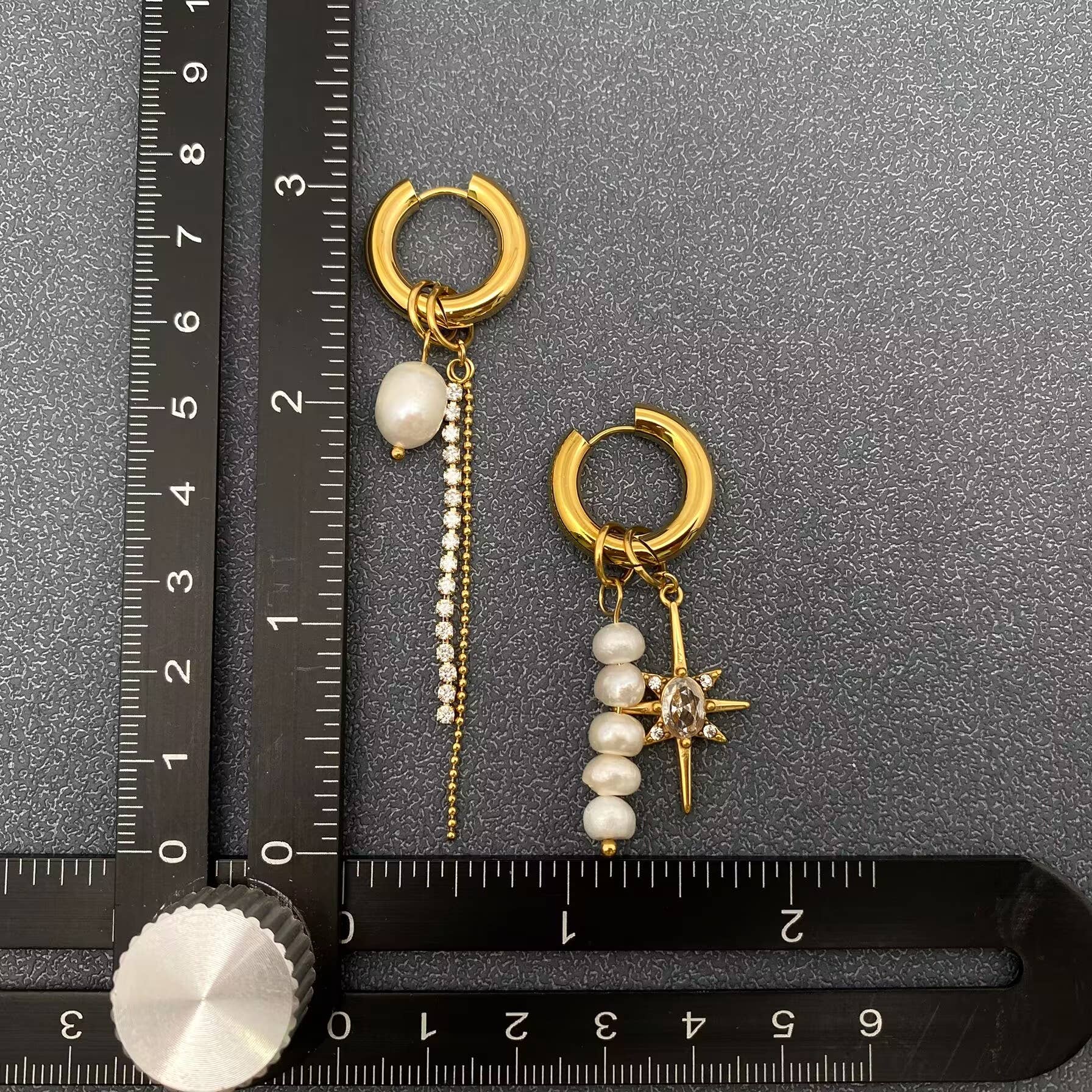 Celestial Pearl Drop Earrings
